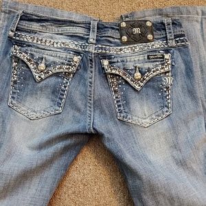 Miss Me Bling Fall Flare Jeans New